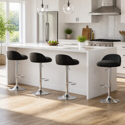 Affordable Bar Stools Set of 4 with Easy Assembly