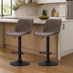 Comfortable Bar Stools Set of 2 - Vintage Style