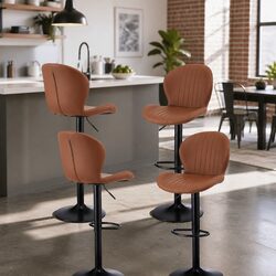 Reliable Bar Stools Set of 4 with Adjustable Heights