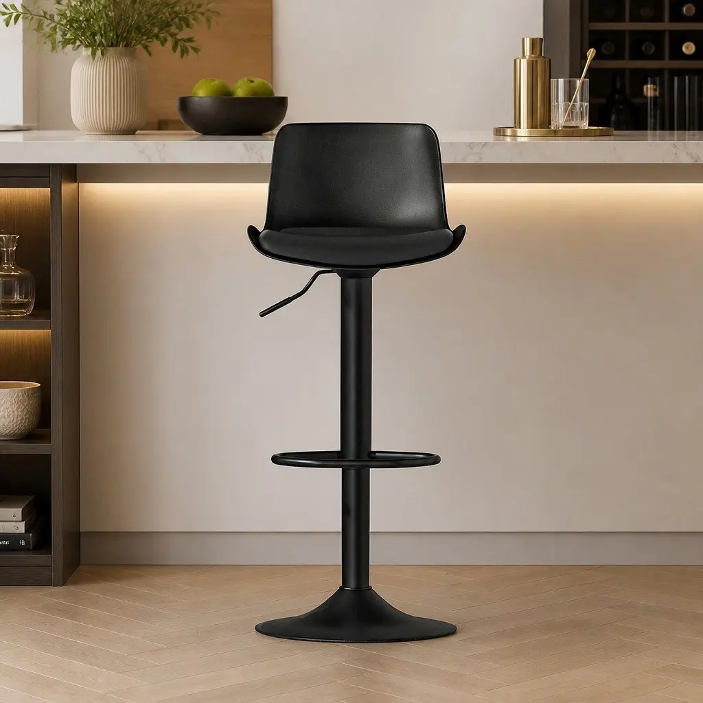 Black Bar Stool Set of 2