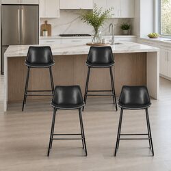 Comfortable Bar Stools - Set of 4 with Practical Features
