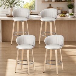 Affordable 4-Piece Bar Stool Set with Comfort Features