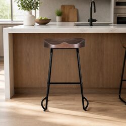 Set of 4 Bar Stools, 65cm Height, Stylish and Durable