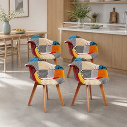 Comfortable Retro Dining Chairs Set of 4 with Value
