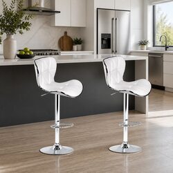 Comfortable and Stylish Bar Stools – Adjustable Height Set of 2