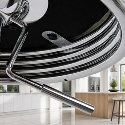 Comfortable Bar Stools Set of 4 with Chrome Base