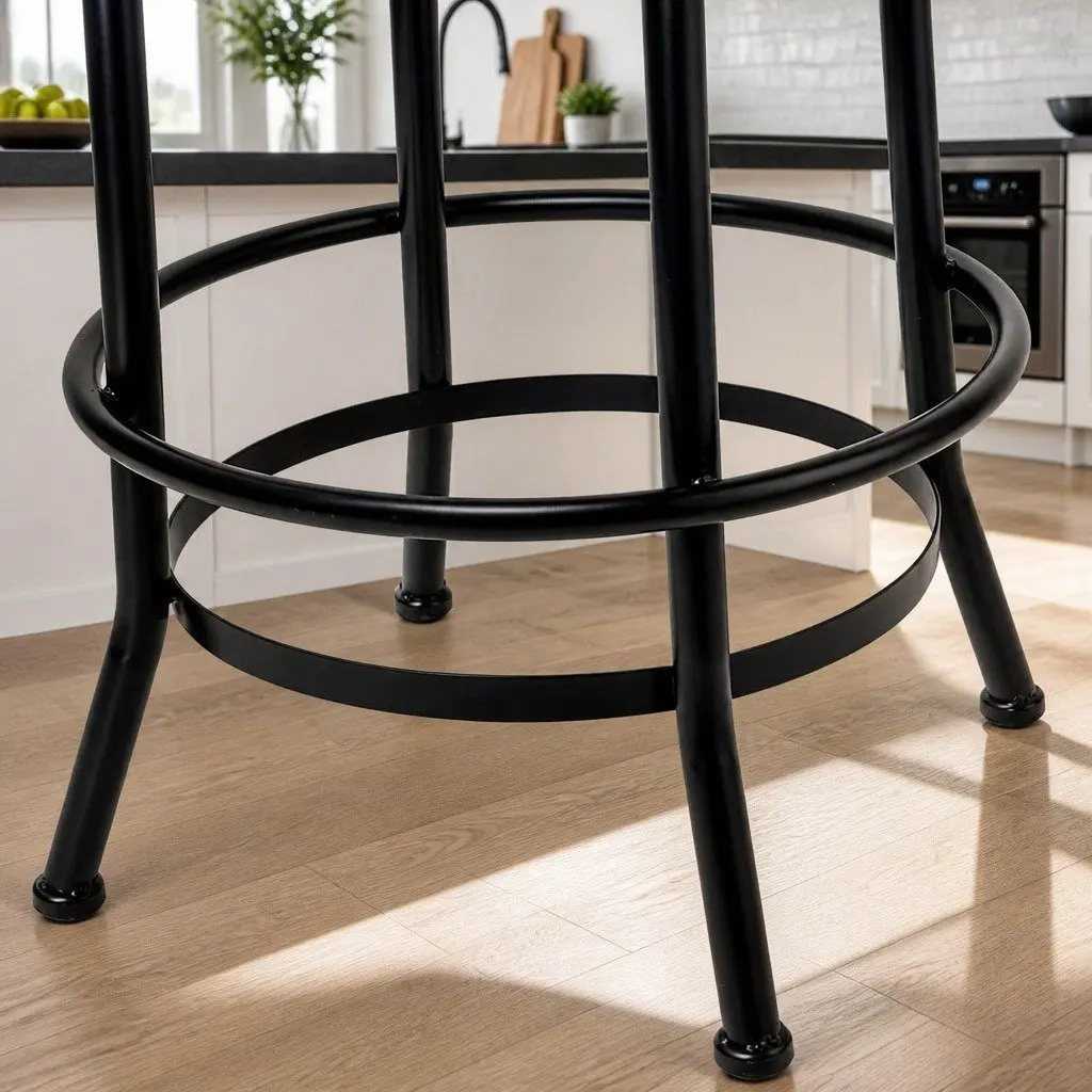 Bar Stool with Adjustable Height and Comfort