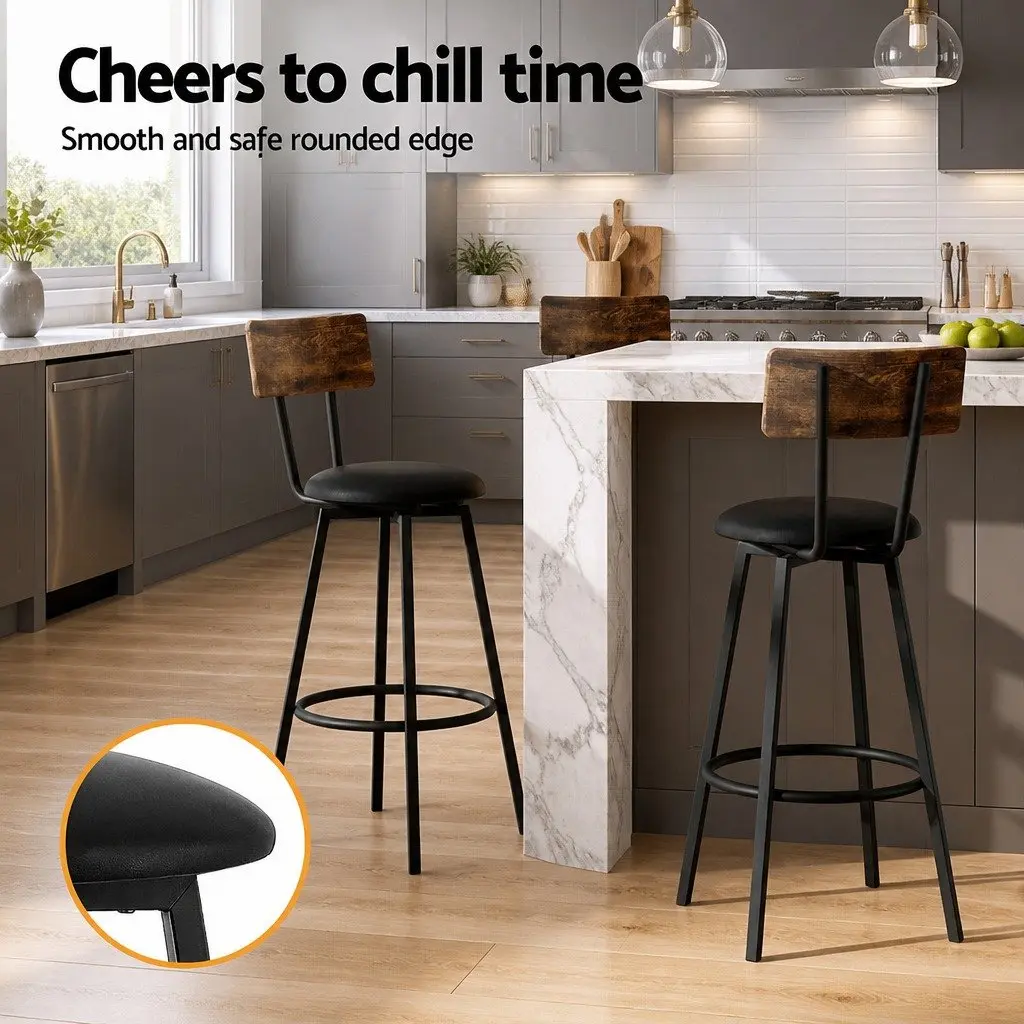 Bar Stools Set of 4 with Floor Protection