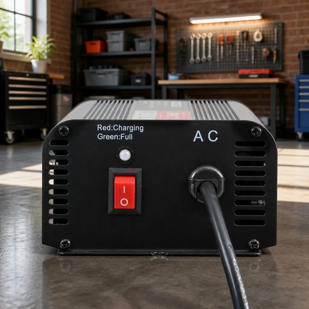 12V Battery Charger Inverter Portable Power Supply for Car Caravan ATV Boat Black