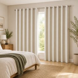 Warm and Practical Blockout Curtains 240x230cm Beige