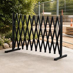 Expandable Safety Barrier Gate Aluminium Fence Work Site 46-330cm Portable
