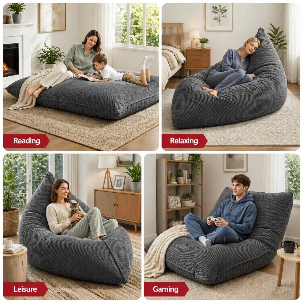 3 in 1 Convertible Bean Bag Chair