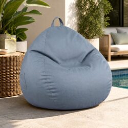 Reliable Grey Bean Bag Chair Cover with Ergonomic Shape