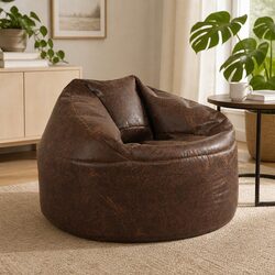 Reliable and Comfortable Brown Bean Bag Chair Cover