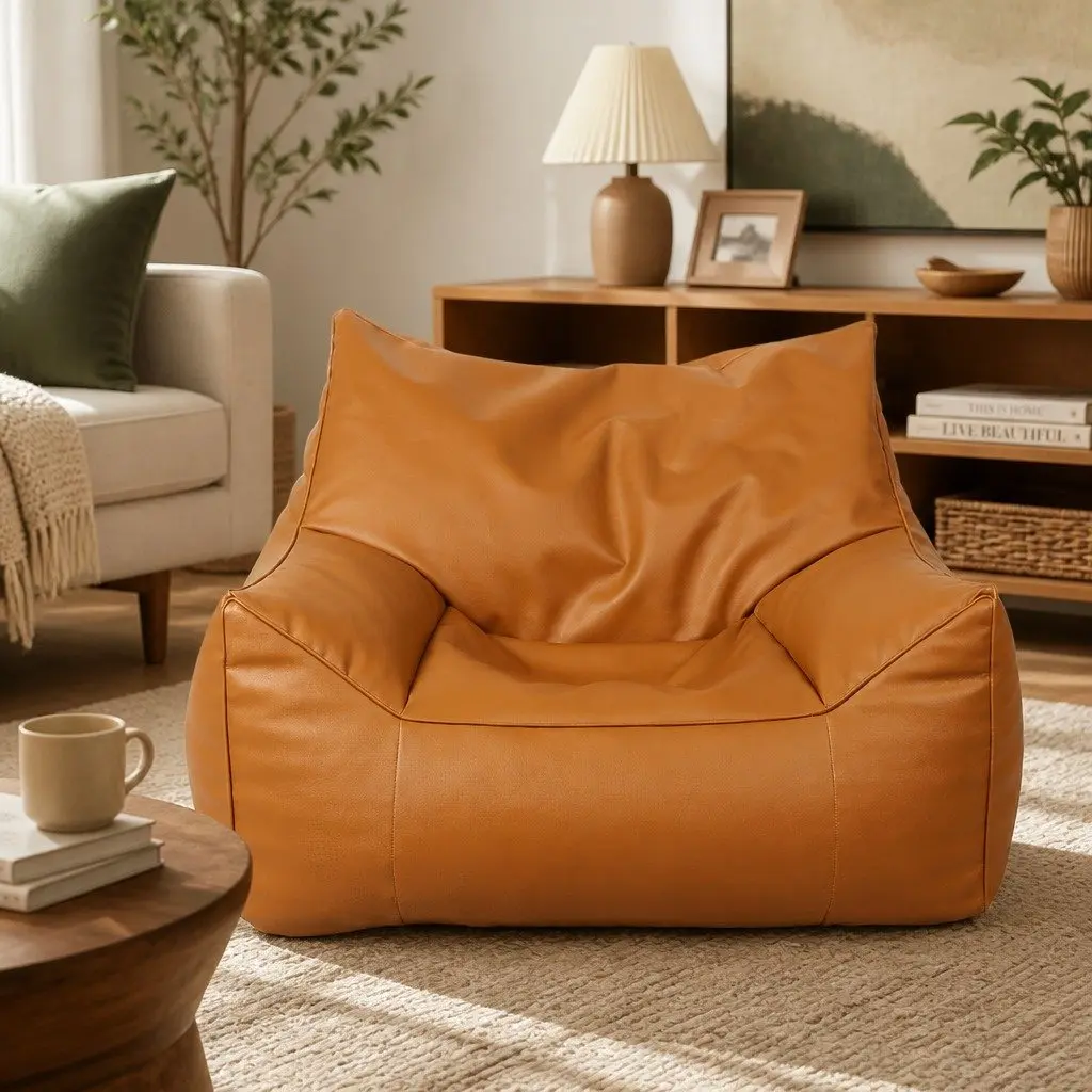 PU Leather Bean Bag Cover