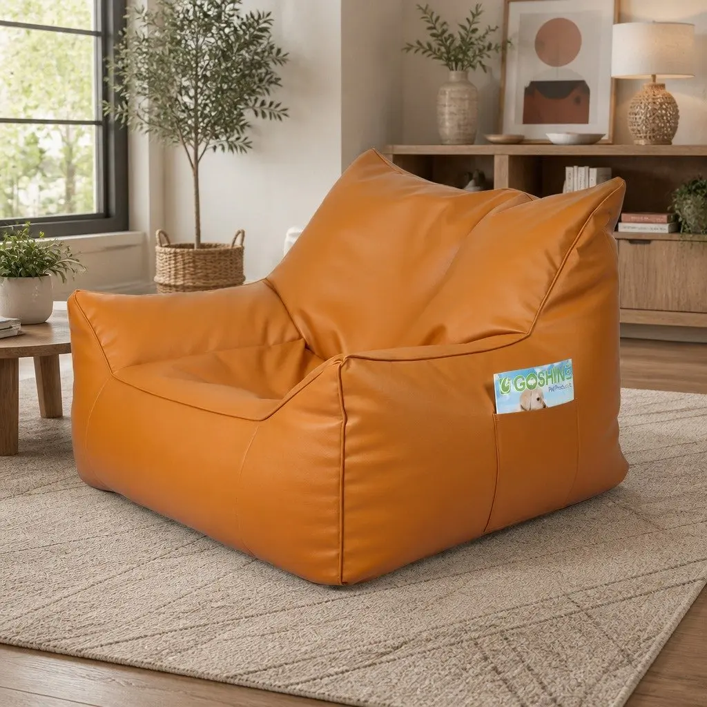 PU Leather Bean Bag Cover
