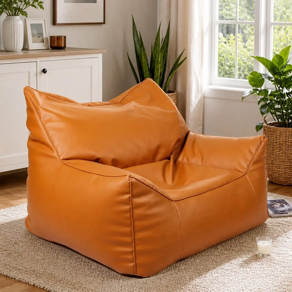 PU Leather Bean Bag Cover