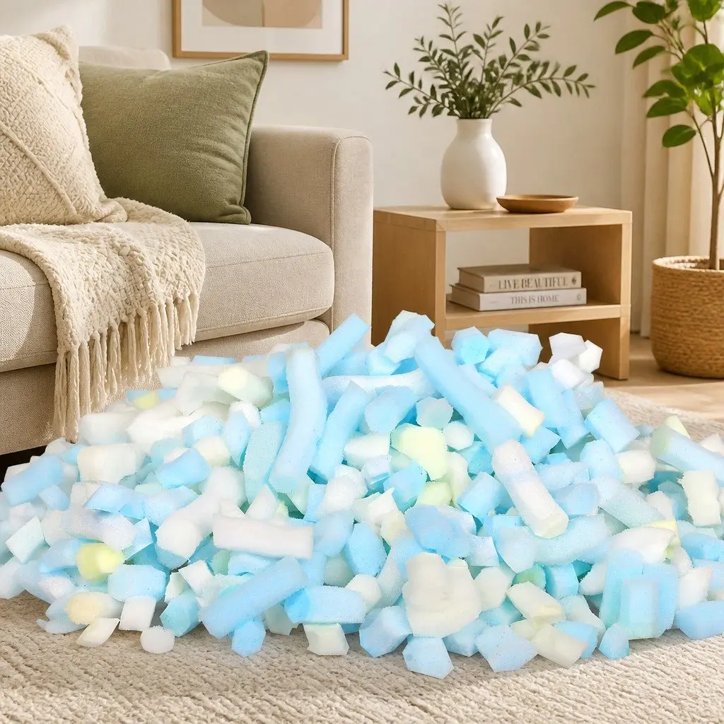 Shredded Memory Foam Bean Bag Filling 4.5KG Expands 130L Cushion Pillow Stuffing