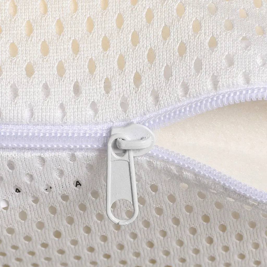 Natural Latex Pillows Cervical Neck Sleeping 60cm x 40cm White 2 Piece