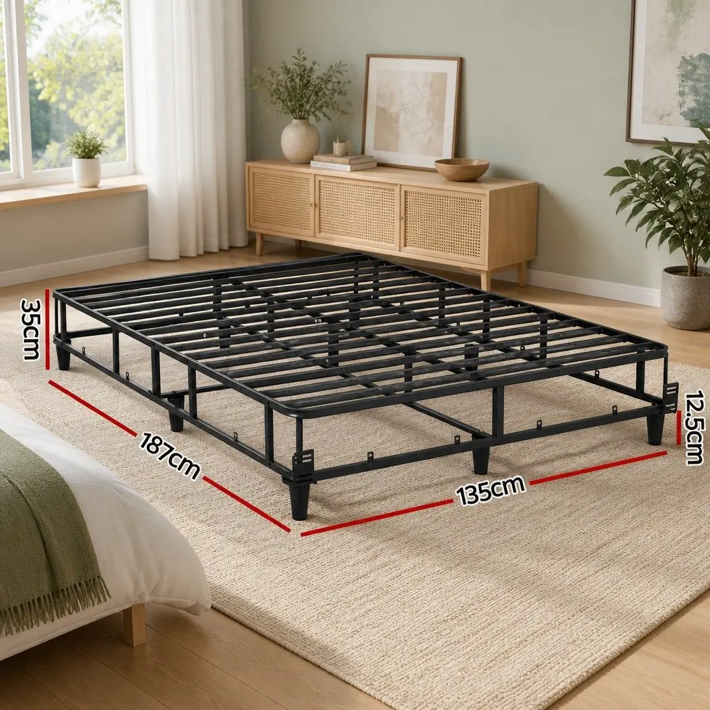 Grey Upholstered Bed Frame