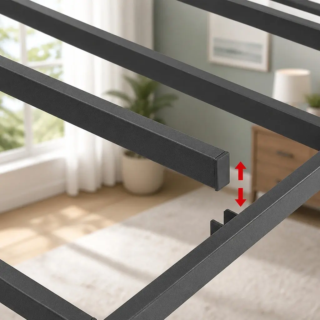 Grey Upholstered Bed Frame