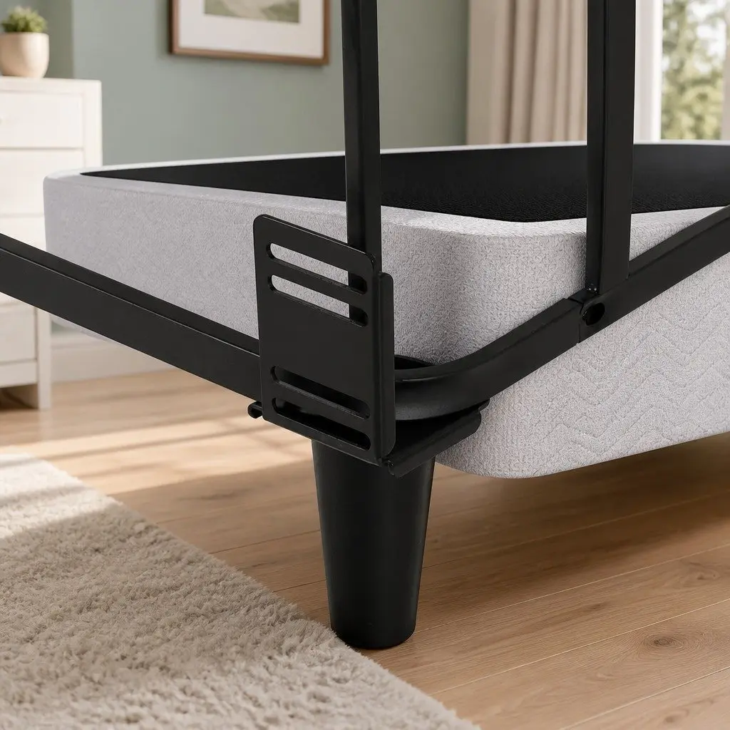 Grey Upholstered Bed Frame