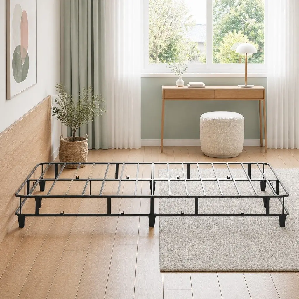 Grey Upholstered Bed Frame