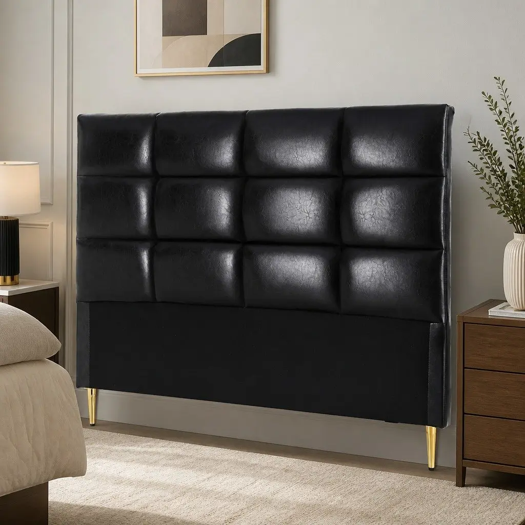 Queen Bed Headboard in Black