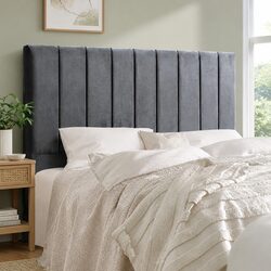 Reliable Double Bed Headboard with Velvet Comfort