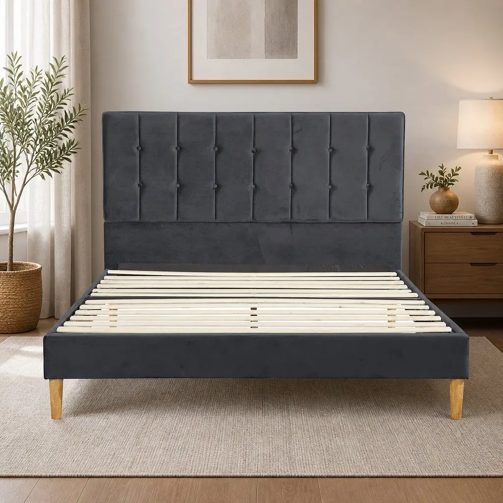 Double Fabric Bed Frame