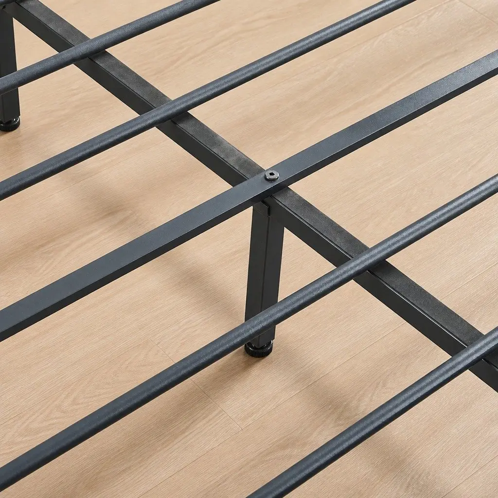 Queen Metal Bed Frame with Under-Bed Storage