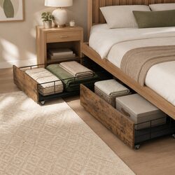 Reliable Double Bed Frame with Storage Options