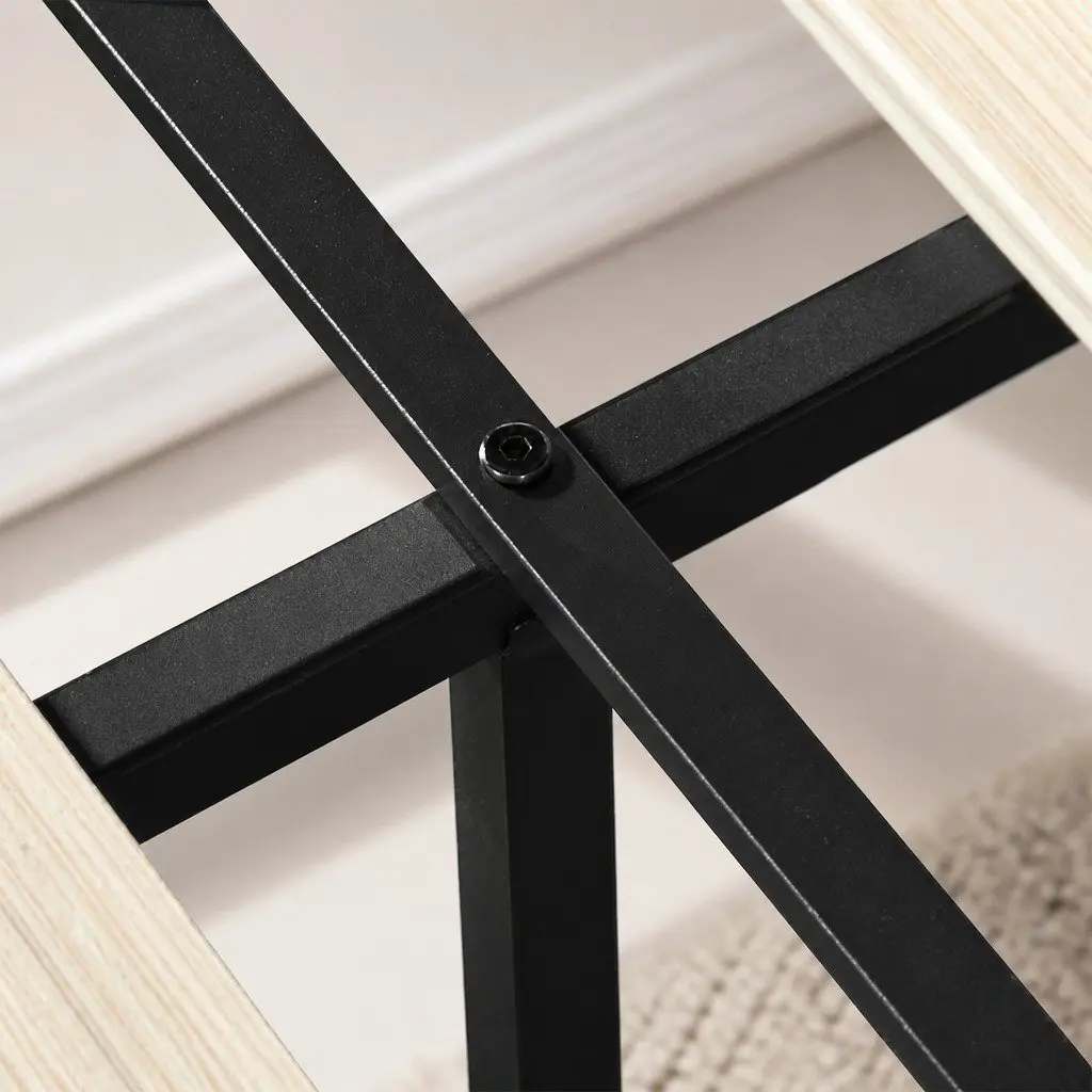 Queen Bed Frame with Storage Drawers and LEDs