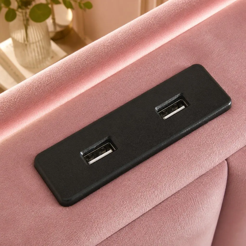 Pink Floating Bed Frame