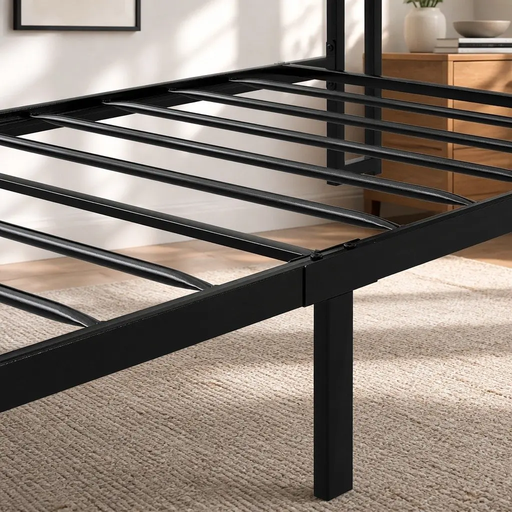 Single Bed Frame with LED Lights
