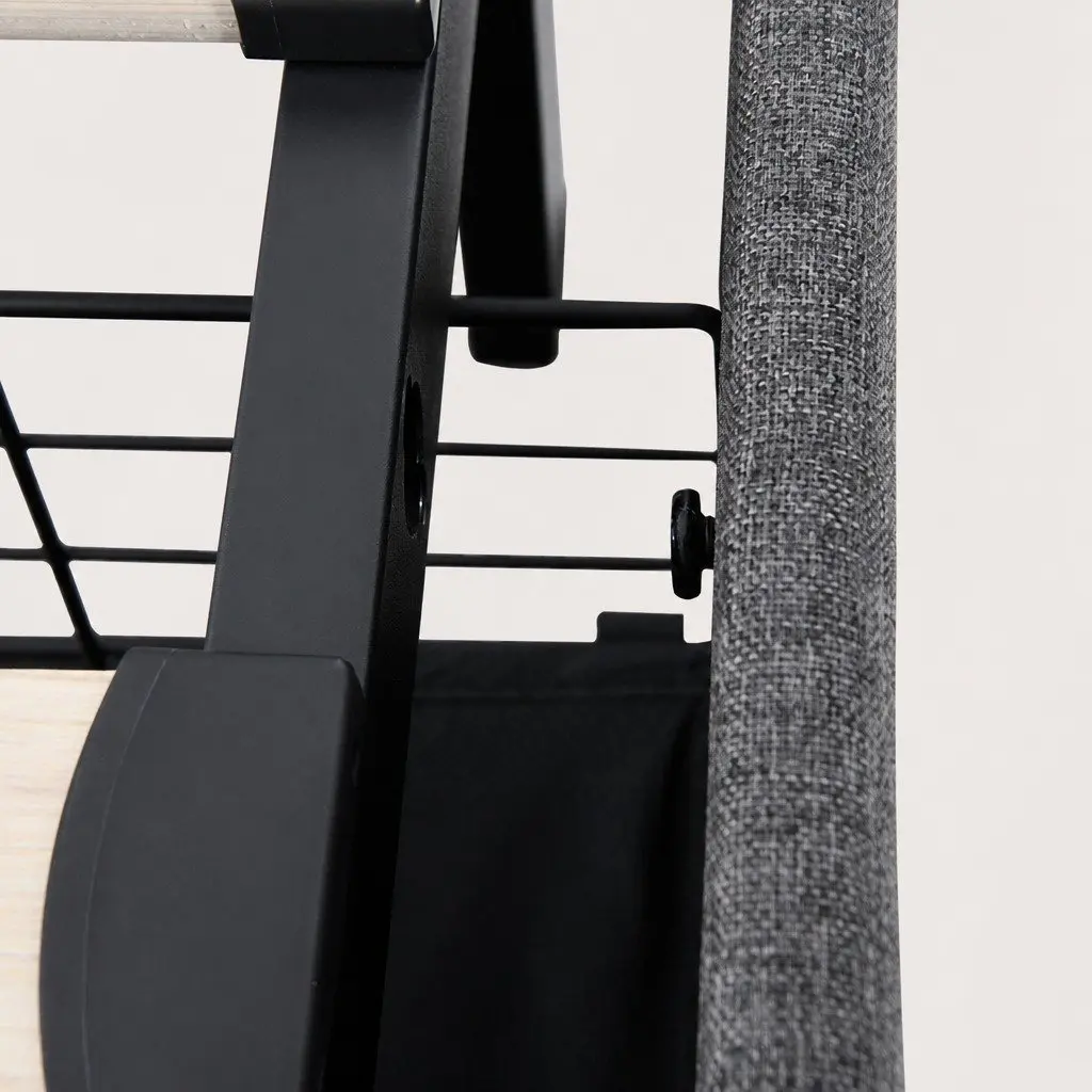 Gray Queen Bed Frame with Ample Storage