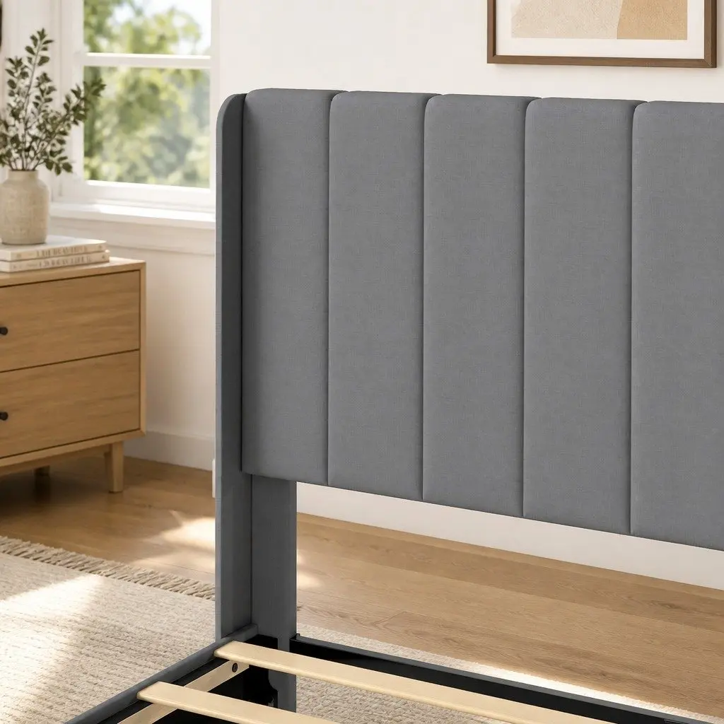 Queen Bed Frame in Grey