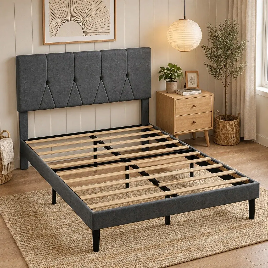 Double Bed Frame with Under-Bed Storage Space