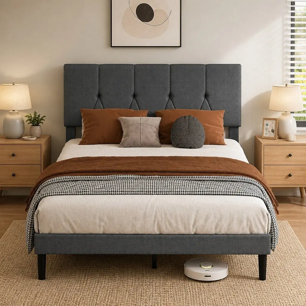 Double Bed Frame with Under-Bed Storage Space