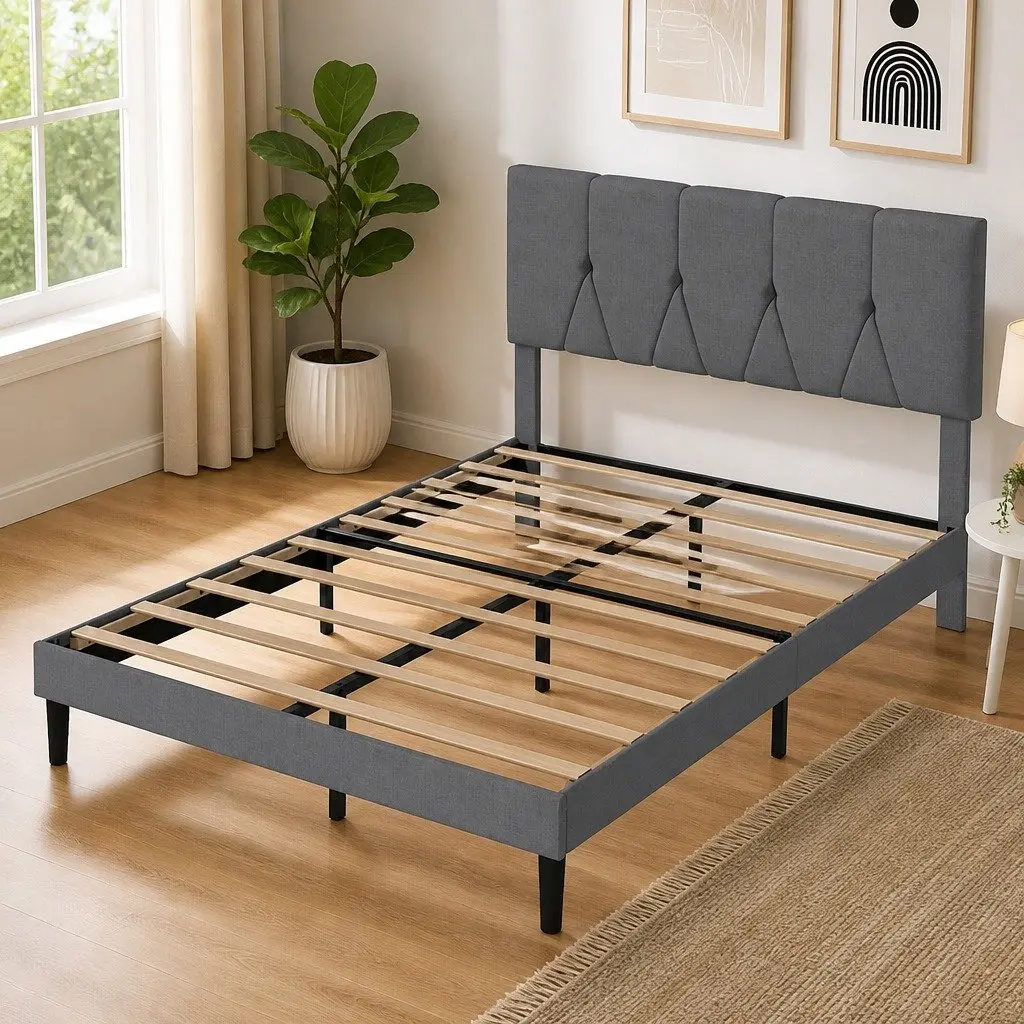 Double Bed Frame with Under-Bed Storage Space