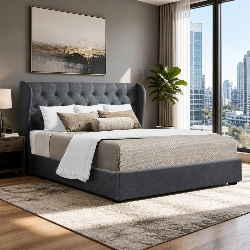 Queen Size Gas Lift Bed Frame