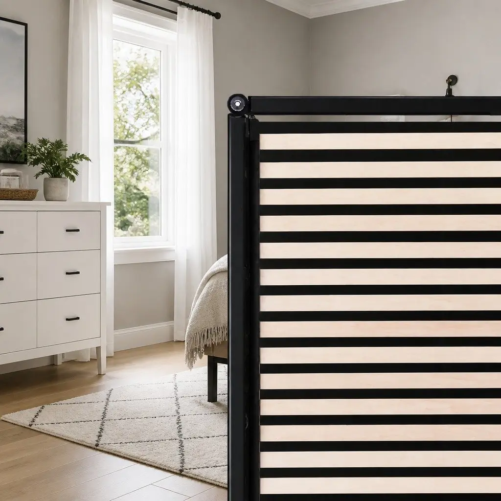 Queen Size Grey Bed Frame with Gas Lift Storage Wooden Slat Base for Bedroom