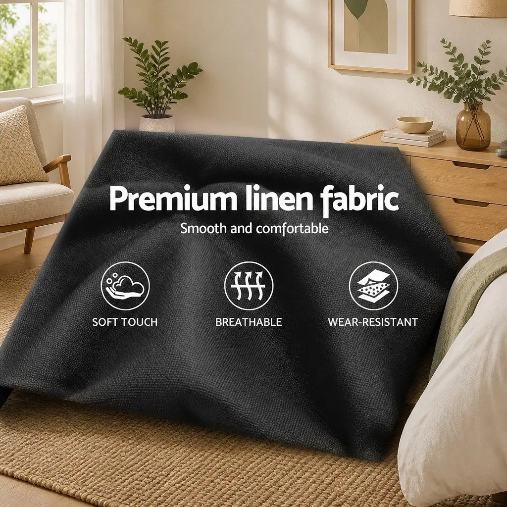 Queen Bed Frame with Gas Lift Storage Access