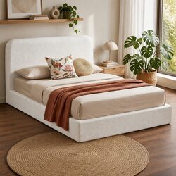 Reliable and Comfortable Queen Bed Frame with Washable Cover