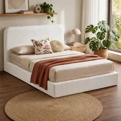 Reliable and Comfortable Queen Bed Frame with Washable Cover