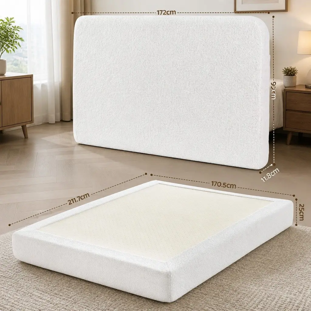 Queen Bed Frame with Washable Cover