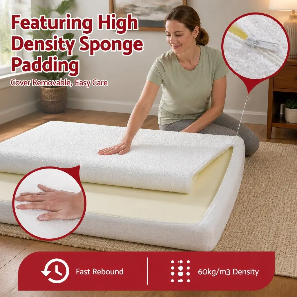 Queen Bed Frame with Washable Cover