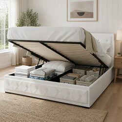 Reliable King Size Gas Lift Bed Frame with Storage