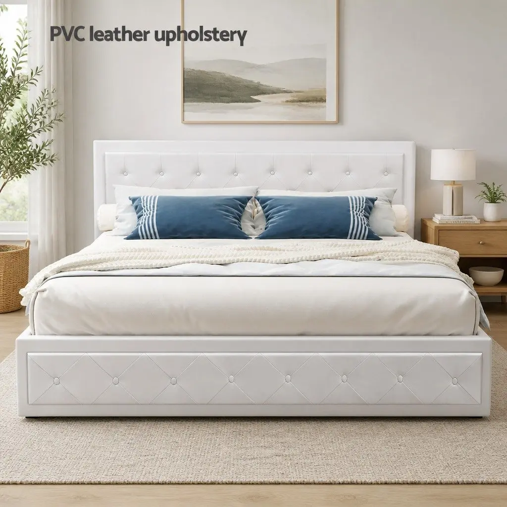 King Size Gas Lift Bed Frame with Storage