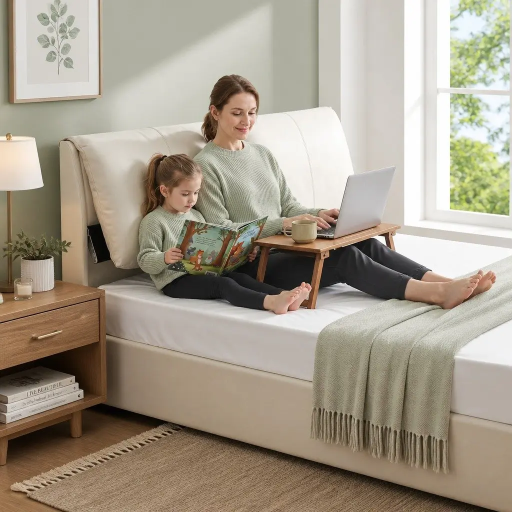 Queen Bed Frame with Thoughtful Storage Solutions